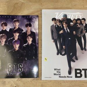 lot of 2 BTS magazines: Variety Special Sept 2020 and ARMY ZIP official fan club